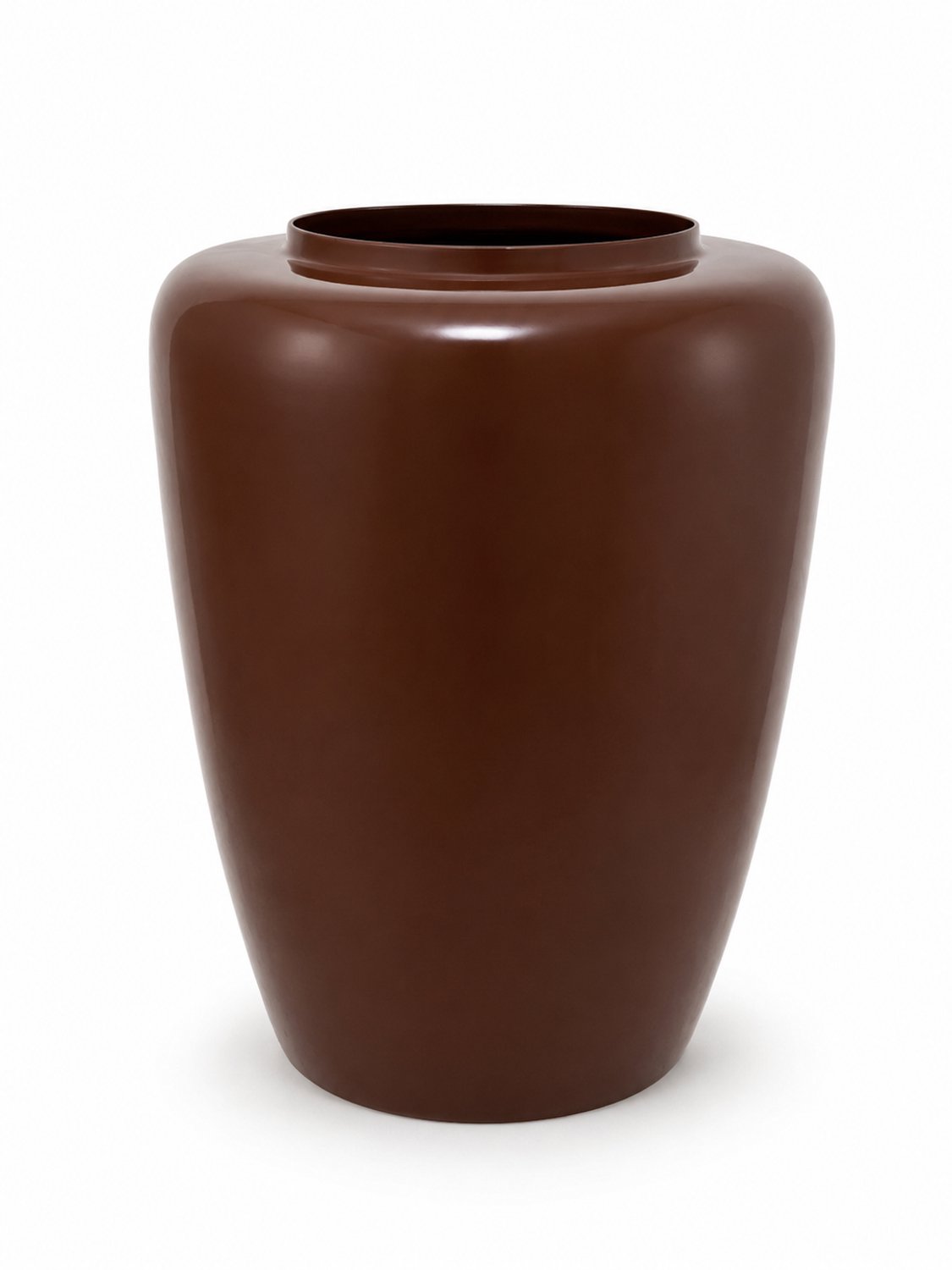 by Mooss - Vaas Ø34 x 42 cm - Brown - Hoogglans - Modern - Luxe - Design - Glanzend - Stijlvol - Elegant - Chique - Trendy - Decoratief - Woondecoratie