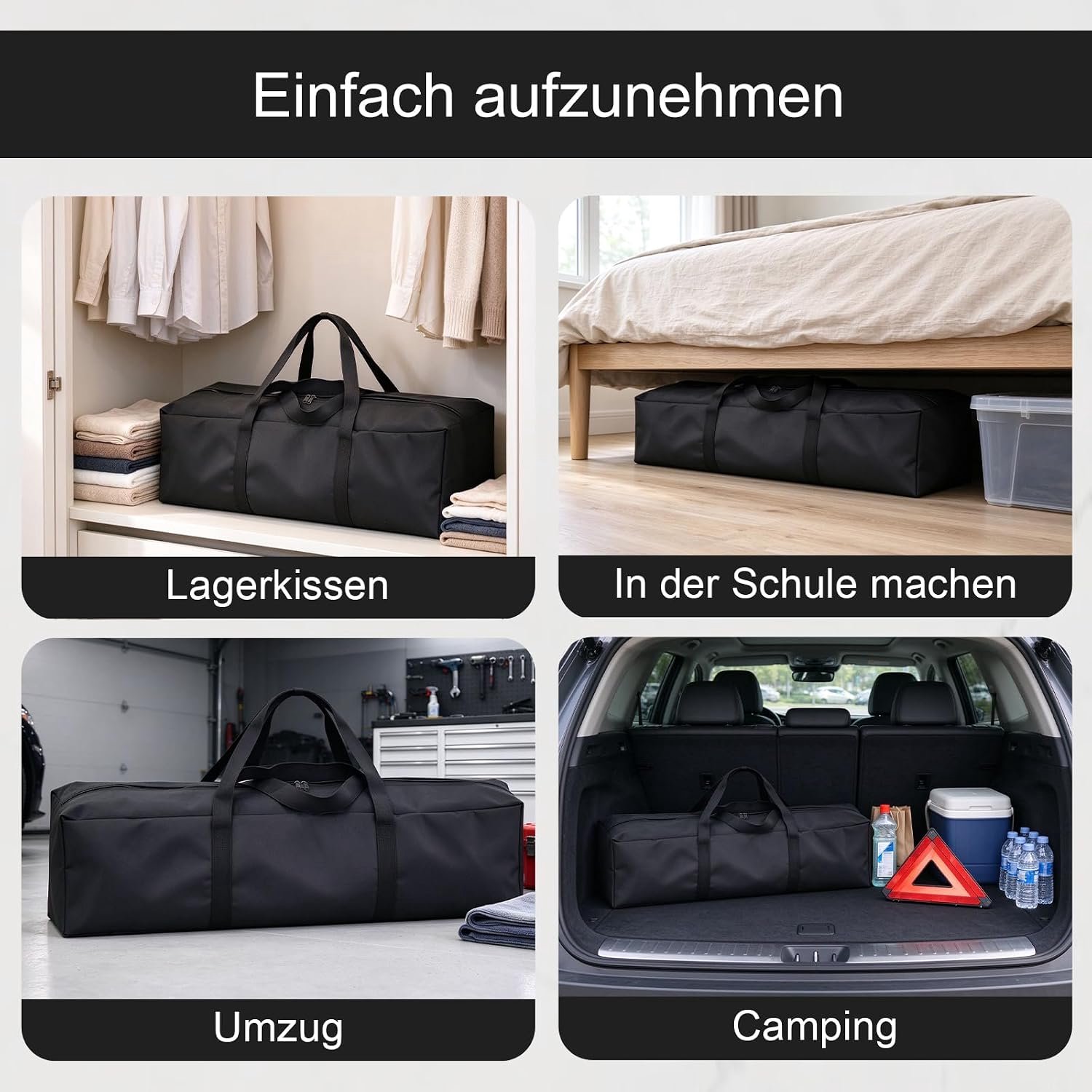 Opbergzak voor tuinstoelen, 200x60x75 cm