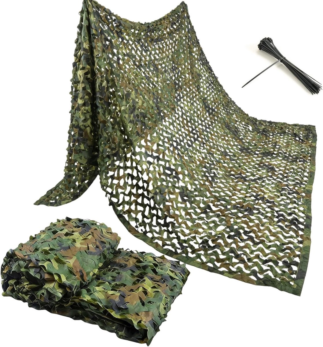 Camouflage Netting, Camo Netting, Lightweight Oxford Fabric Durable Camo Net for Hunting Military Theme Shooting Decoration Sunshade Camping and Building Shelters