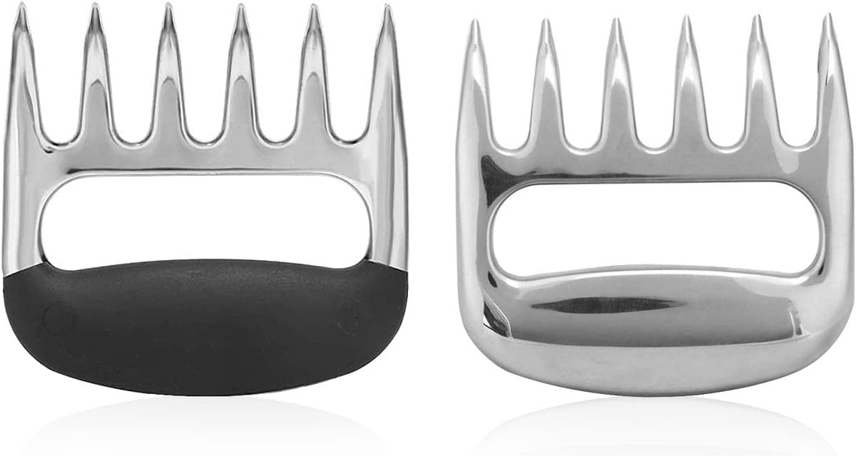 2 stuks Vlees Shredder Klauwen, Beer Klauwen Poten Vlees Klauwen Pulled Pork Shredder Klauw voor BBQ Vlees Handling