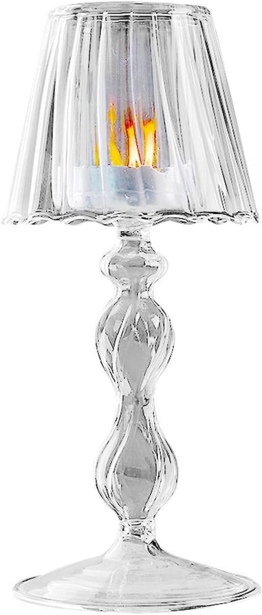 Kaarsenhouder, Transparante Tafellampvormige Kandelaarhouder Binnentafel Centerpieces voor Bruiloften Kerstfeesten Open Haard Decor (A)