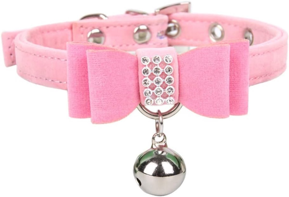pour Chien Bling avec Strass Scintillants en Laine CoréEnne, Collier avec Strass pour Chiens Et Chats, Daim Doux Et Scintillant