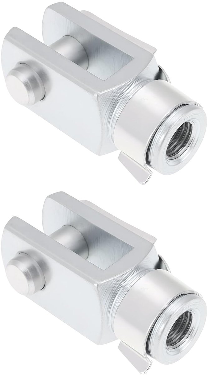 2 Stks 5/16UNF Quick Release Clevis met Spring Pin Air Cilinder Rod Clevis 42mm Lengte