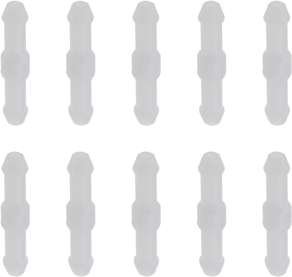 Dailygoods- Windschermreinigerslang 10 Stuks - 2-Weg Connector - L-Type - Vervangingsset - Hoogwaardige Kunststof - Binnendiameter 3 mm - Ruitensproei