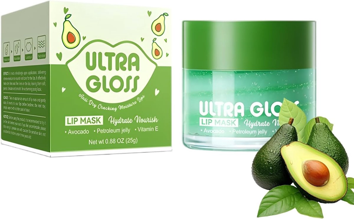 Hydraterend Lipmasker voor 's Nachts, 25g, Herstel en Voeding voor Droge Lippen, Langdurige Hydratatie en Zachte Lipverzorging