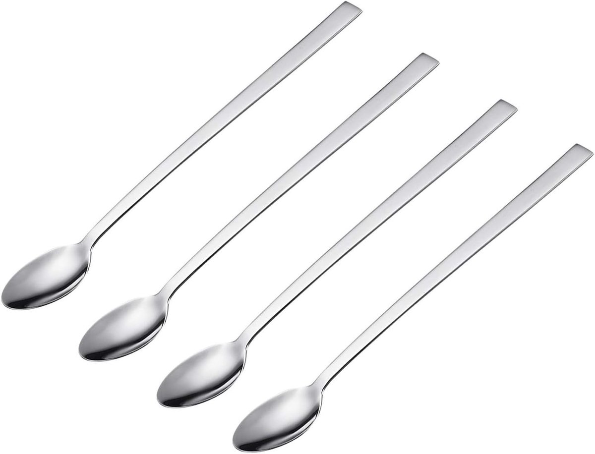 Westmark Latte Macchiato lepel, 4-delig set, lengte: 21 cm, 18/10 roestvrij staal, 62702260