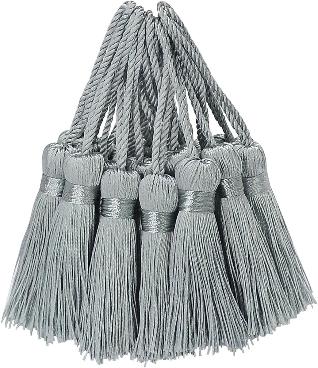 Kwastjes kleine zachte ambachtelijke hangers voor doe-het-zelf schattige hars bladwijzers, meisjes sieraden maken, sleutel, sleutelhanger, naaien, lint, kussen, gordijnrand