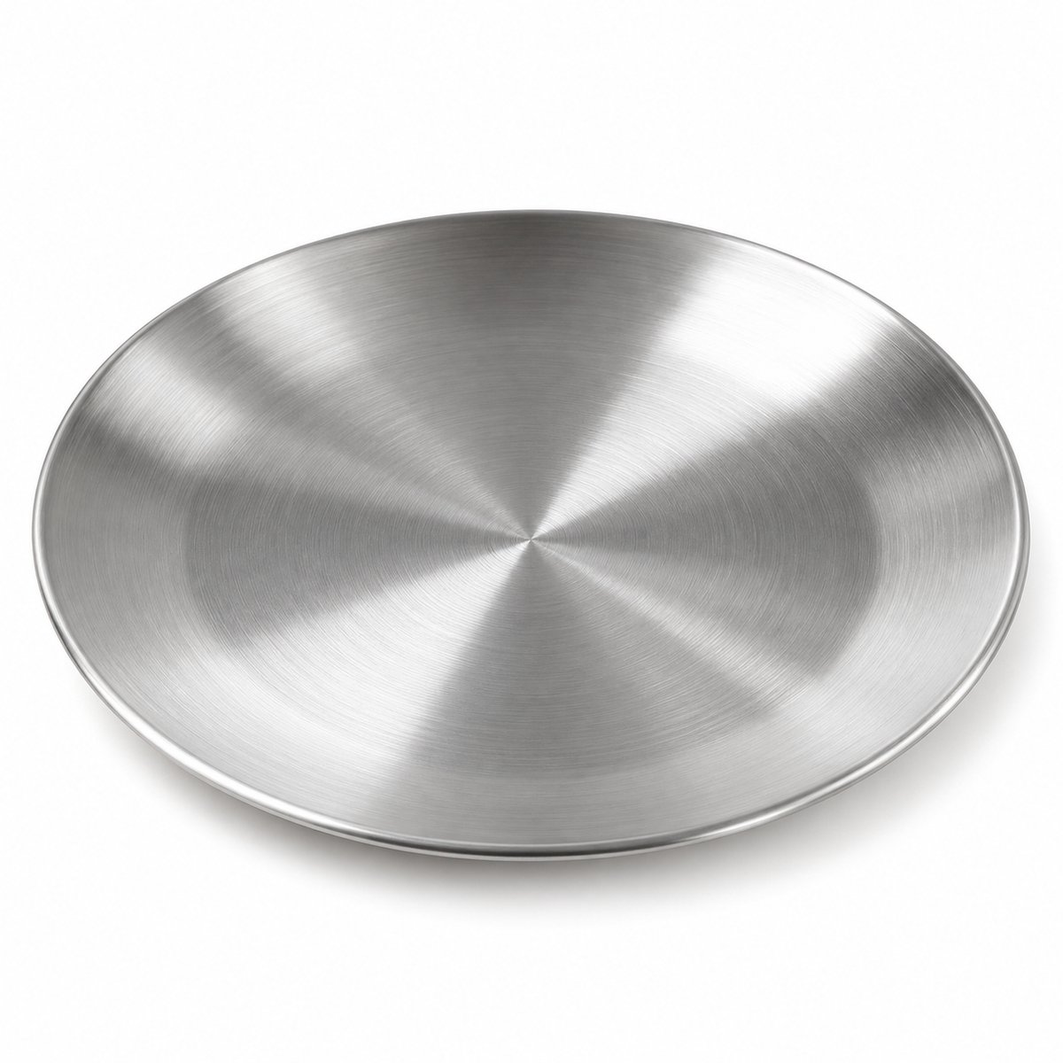 My Green Deal - RVS Dinerbord 21,5 cm - Metalen Bord voor Lunch en Hoofdgerechten - 304 RVS - Vaatwasserbestendig