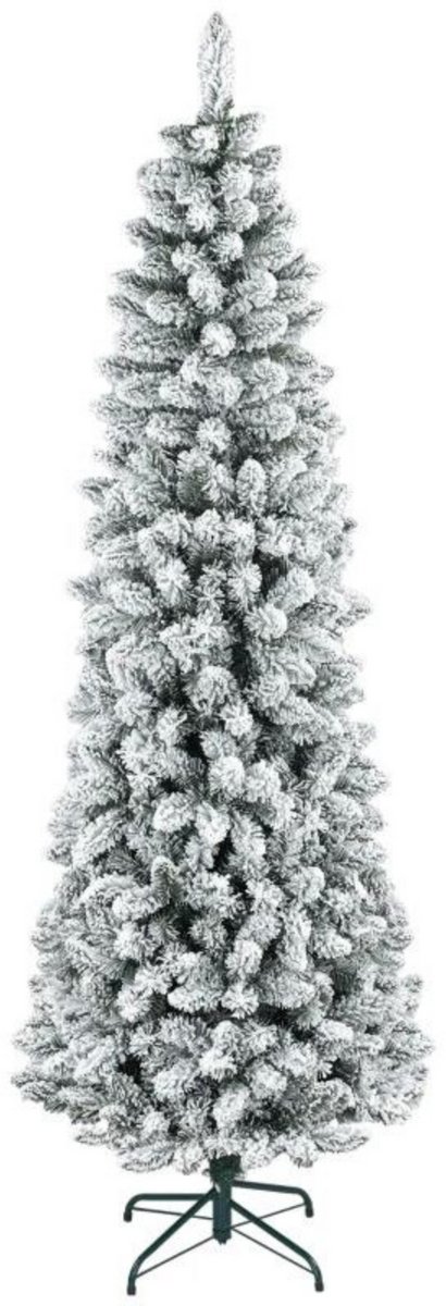 Kunstkerstboom met verlichting - Smalle kerstboom - Pencil Kerstboom - 210 cm