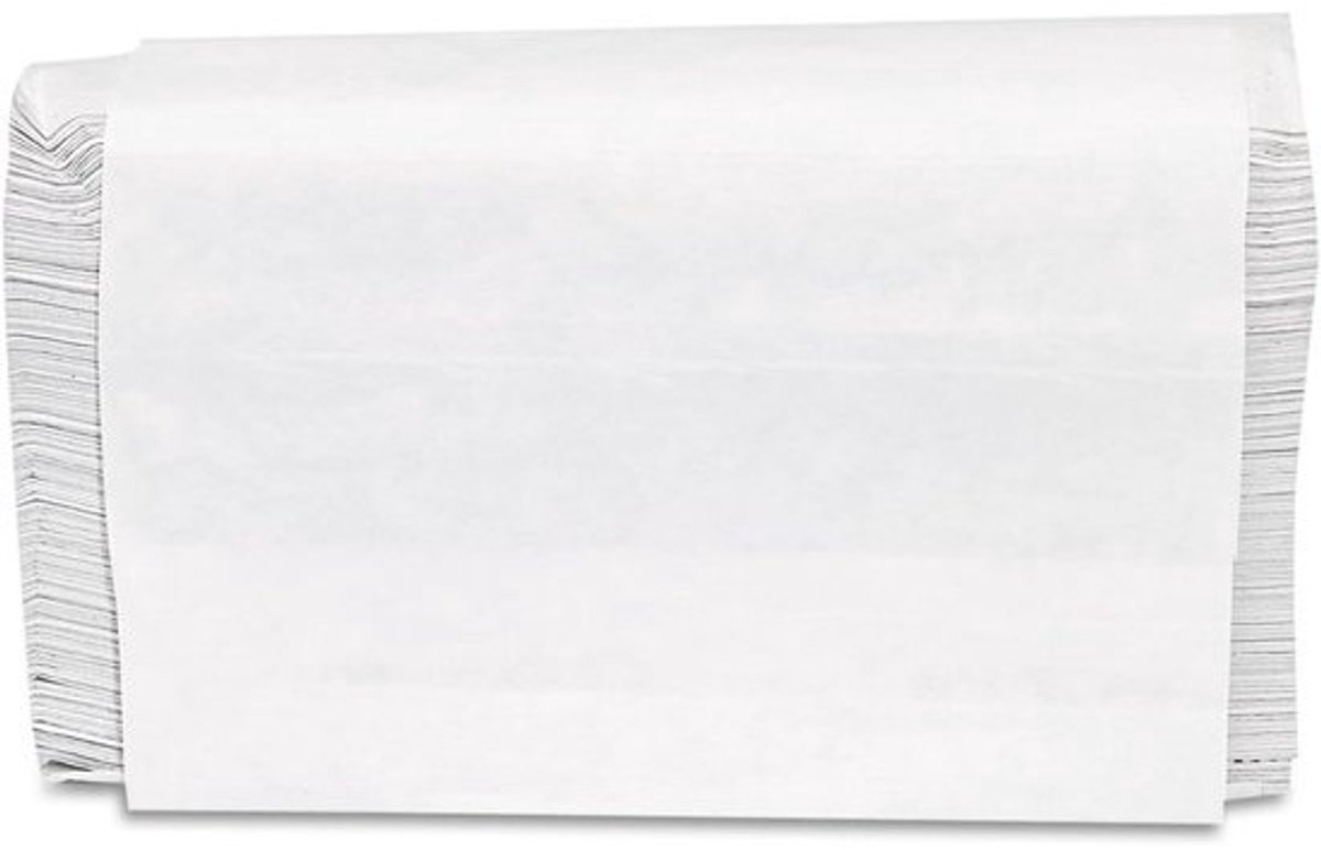 Papieren Handdoeken - Multifold Doekjes - Hygiënisch Gebruik - Eenvoudig Dosering - 4000 Stuks - Wit