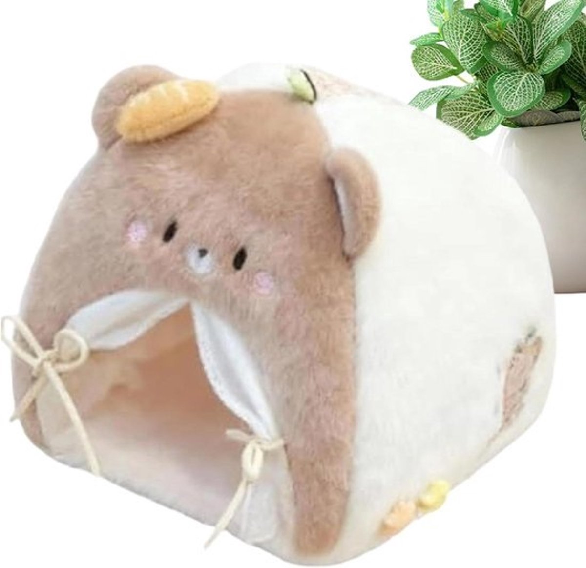 Poppenhuis Meubelset - Poppenbed Campingbed - Fantasievol Spelen - Dierenvormig Tentconcept - 20 x 10 x 5 cm - Meerdere kleuren
