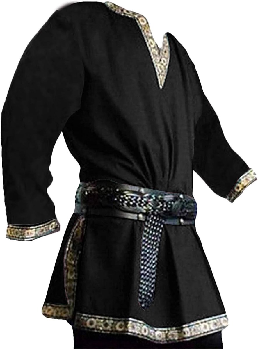 Middeleeuws kostuum voor heren, renaissance, piraten, Halloween, Viking, tuniek, ridder, cosplay, krijger, LARP-overhemden