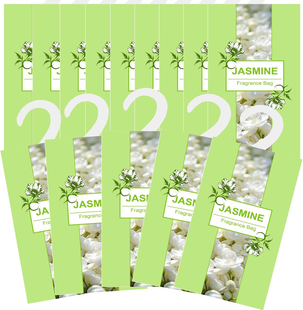 Parfumzakjes voor kledingkast - 14 stuks - lavendel (jasmijn) - geur en anti-vocht - ShopVlot