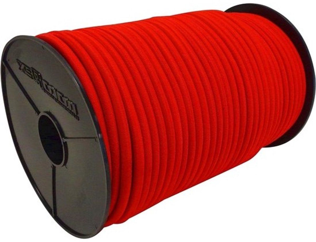 Expandertouw 10 mm rubberen koord rubberkoord expandertouw 10 m - 100 m voor dekzeil vrachtwagens netten tentafdekkingen 20 m rood