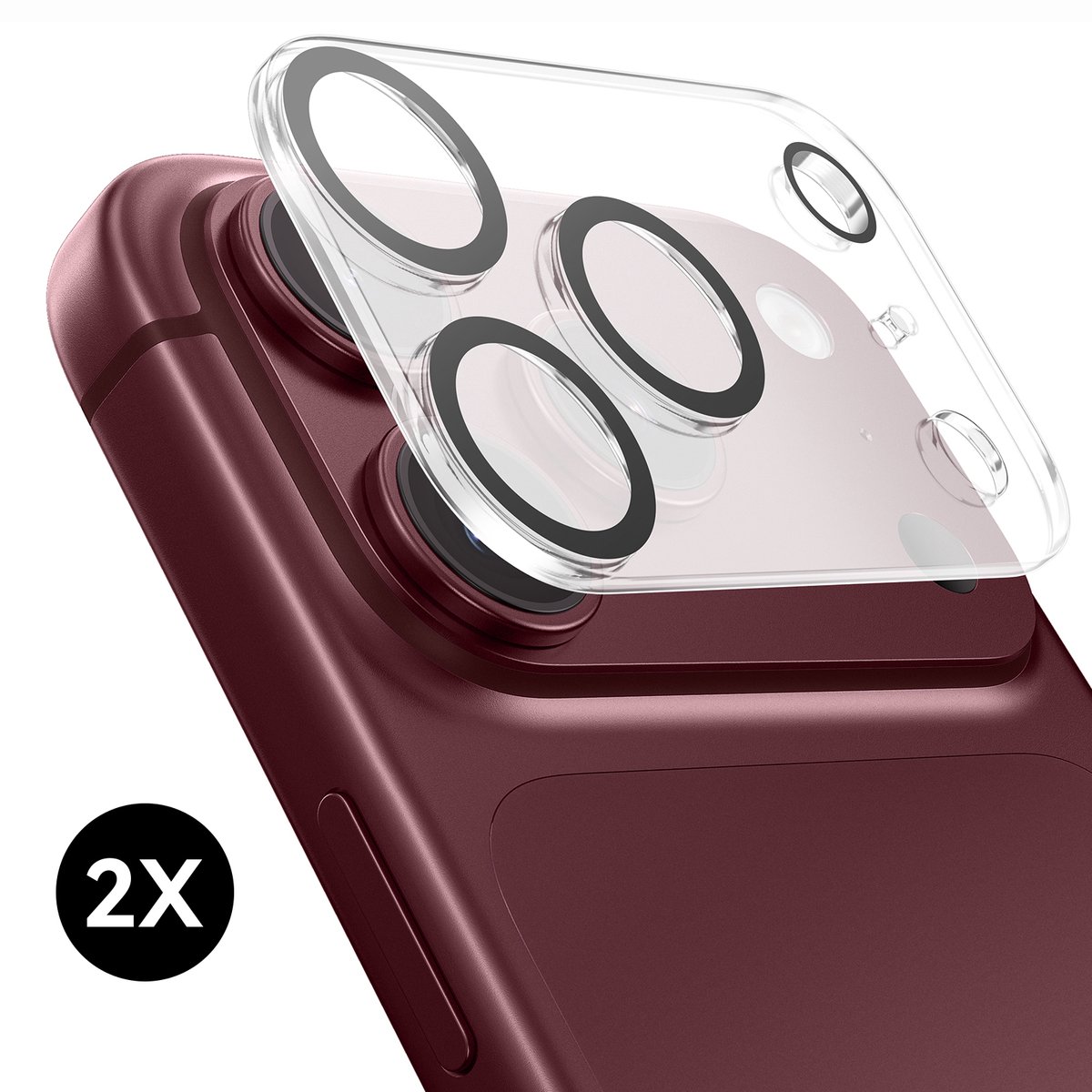 2x Screenprotector geschikt voor iPhone 18 Pro Max Camera Lens Screen Protector - Screen protector - 2 stuks - Camera Protector geschikt voor iPhone 18 Pro Max - Gehard Glas