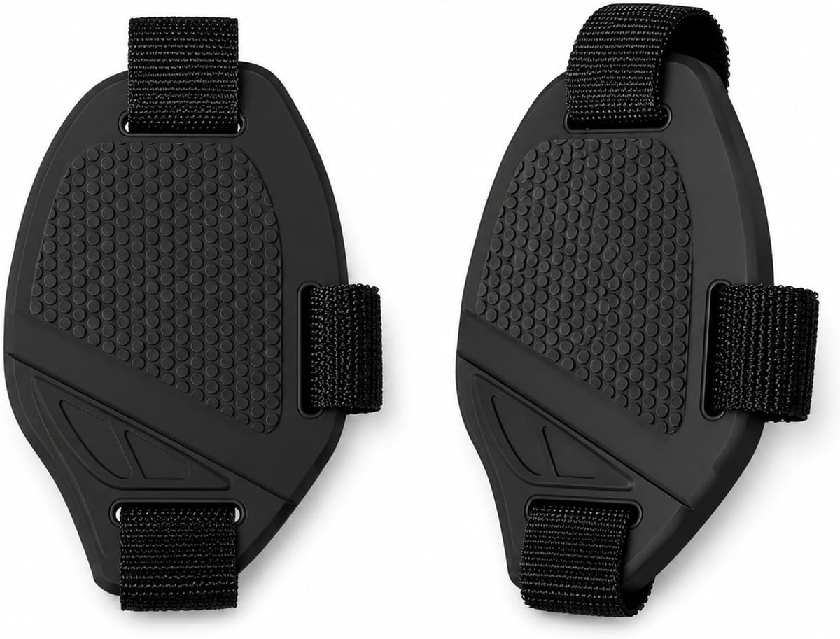 Motorschoenbeschermers antislip siliconen - universele pasvorm - verstelbare riem - praktisch motoraccessoire - ShopVlot