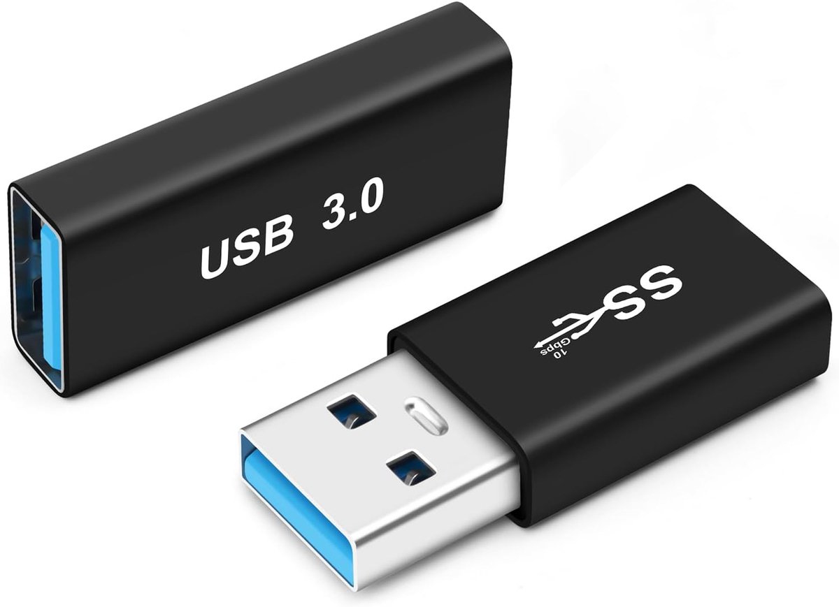 USB 3.0 Koppeling Type A Adapter 3.0/3.1 Mannelijk naar Vrouwelijk, Type A 3.0 Kabel Koppeling Vrouwelijk, voor het Aansluiten van USB Einden Koord, Verlengconnector