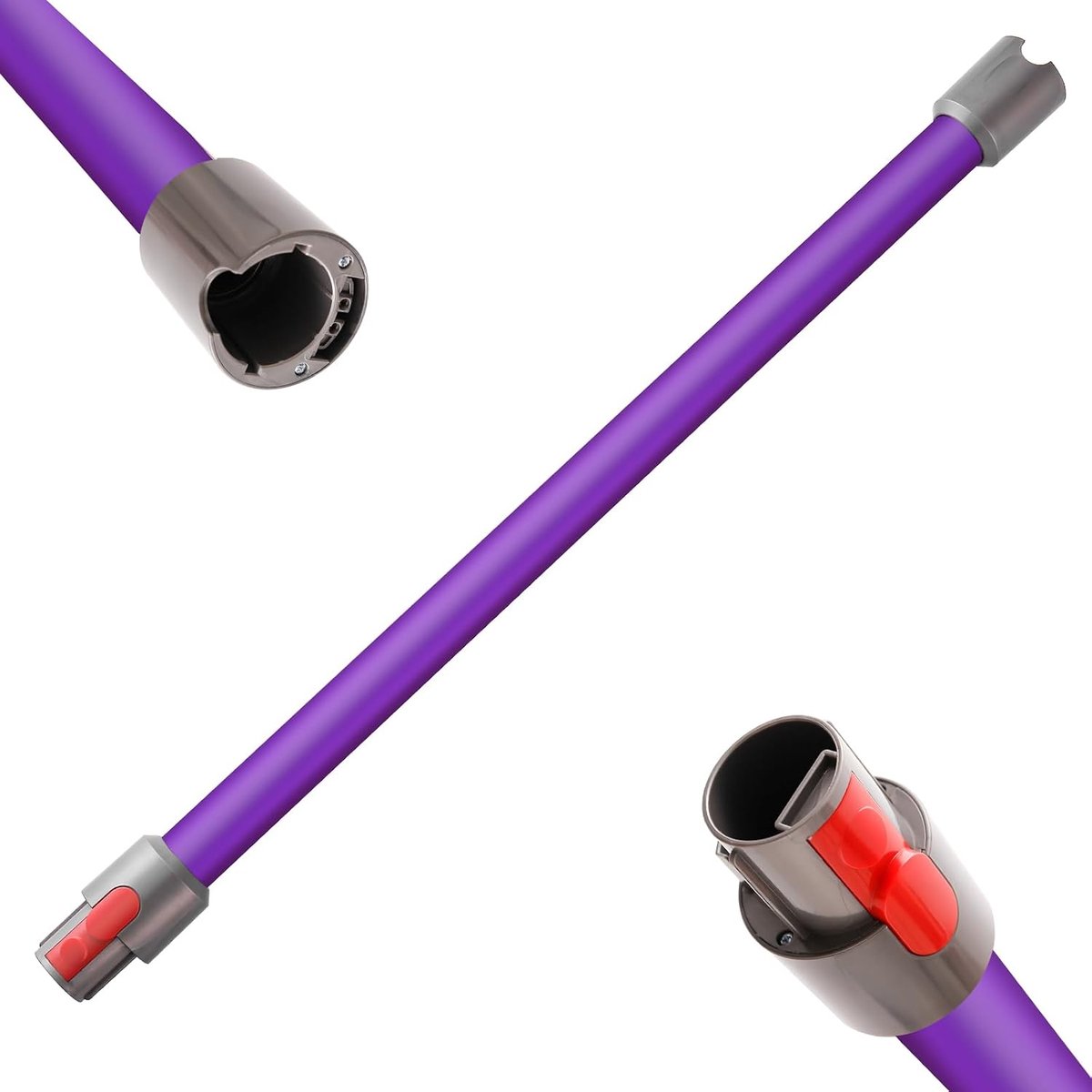 Slang voor Dyson V15 V11 V10 V8 V7 stofzuiger, slang met snelsluiting, lengte 73 cm (paars)
