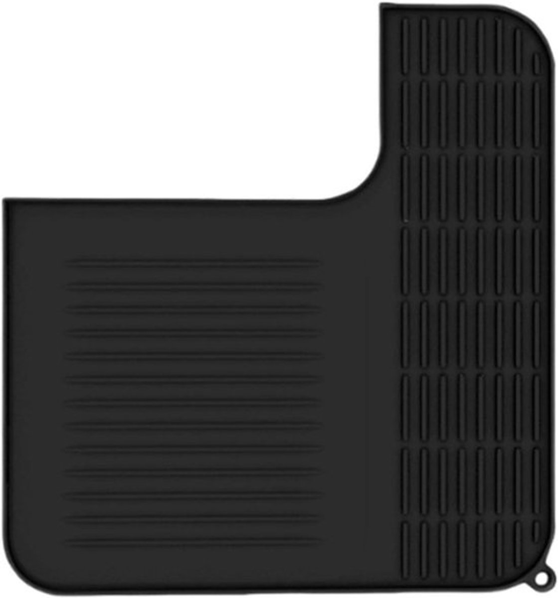 Koffiemat - Bar accessoire - Koffie zetten - Waterdicht hittebestendig - 32x30 cm - Zwart