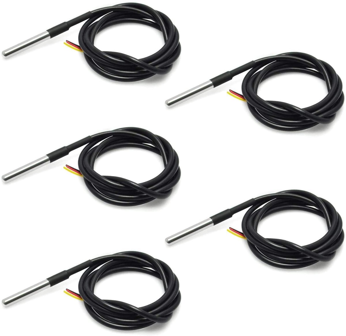 Temperatuursondesensor, thermokoppelthermometer, 1 m, met hittebestendige thermokabel