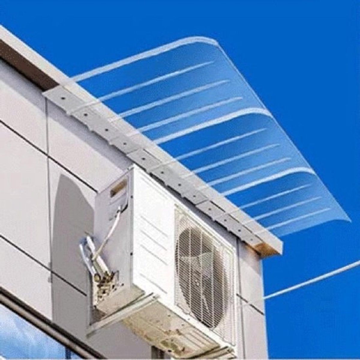 Deurluifel Polycarbonaat - Regenschuilplaats Dak - Entree Beschermen - Zelfreinigend Weerbestendig - 40 x 280 cm - Transparant