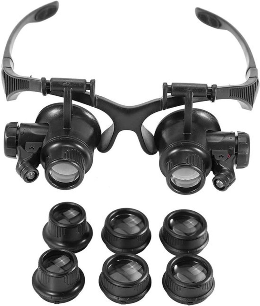 Vergrootglas Vouwbaar - Loep Vergroot - Teksten Lezen - Metalen Behuizing - 21mm Lens - Goudkleurig