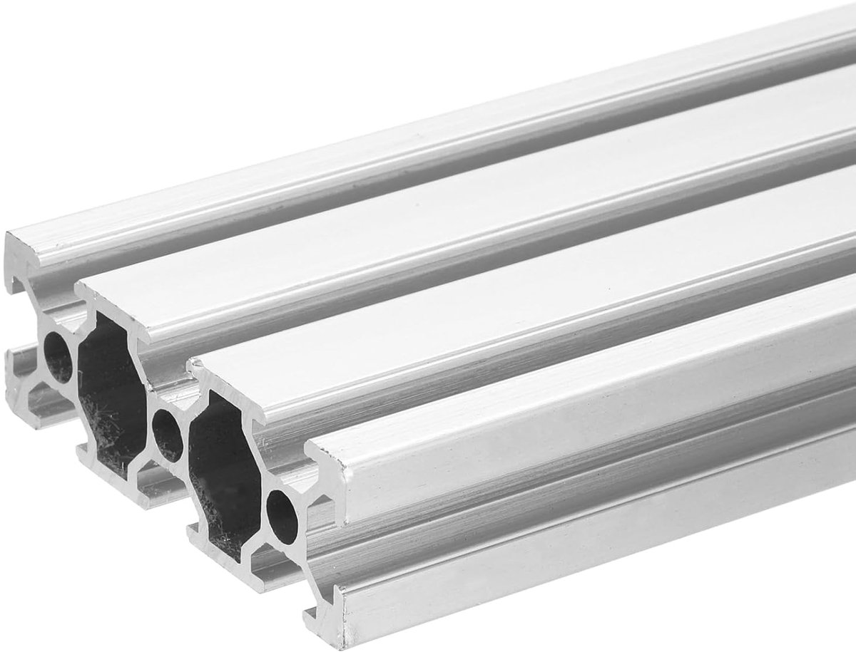 T Slot 2060 profiel van geëxtrudeerd aluminium, Europese norm, 300 mm x 60 mm, lineaire rail, geëxtrudeerd, frame voor 3D-printer, CNC, DIY (zilverkleurig)