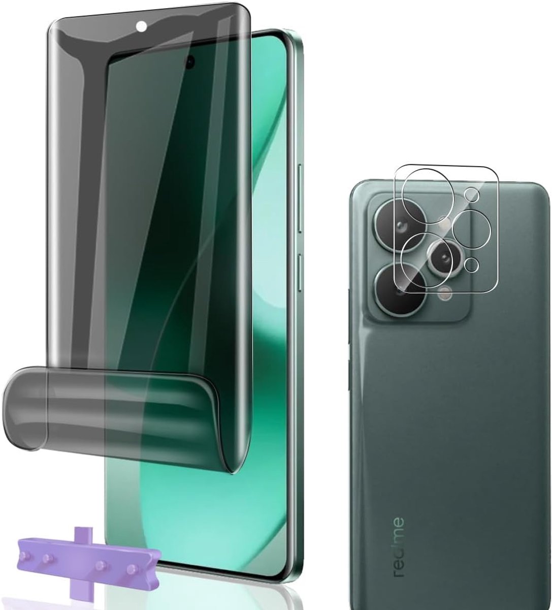 Dailygoods- Displaybeschermfolie Volledige Bescherming - Privacy Folie - Camera-glas - TPU Materialen - Rand-tot-rand Dekking - 0,15 mm Dikte - Privac
