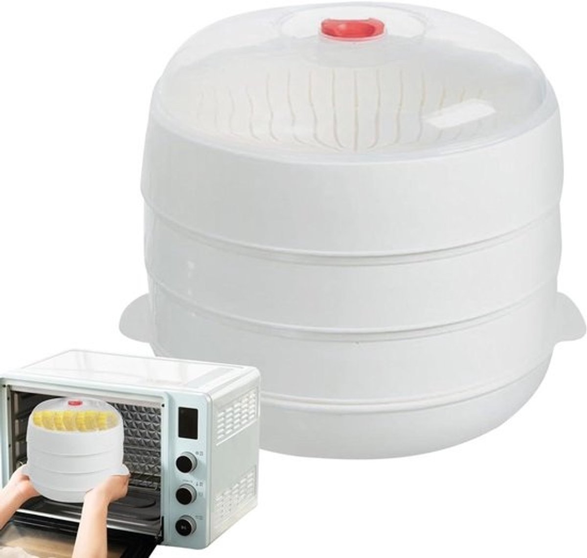 Magnetron Stomer - Stoomkom Deksel - Snel Gerechten Koken - Optimale Luchtcirculatie - Niet gespecificeerd - Meerkleurig