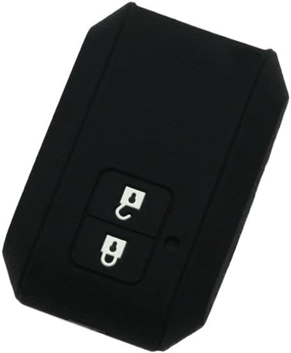 hoes beschermer hoesje houder skin jas compatibel met SUZUKI 2 knop slimme afstandsbediening sleutelhanger CV2542 zwart