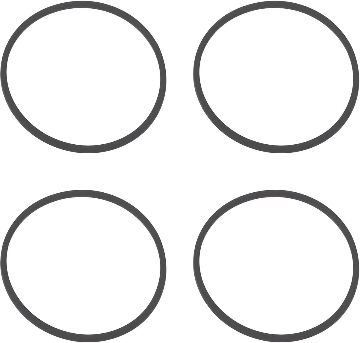 4 Pack CD-speler Tray Riem Rubber 43mm 1.7mm Vervangen OEM 4-917-522-02 Compatibel met Sony CDP-270 CDP-470 CDP-670 CDP-770