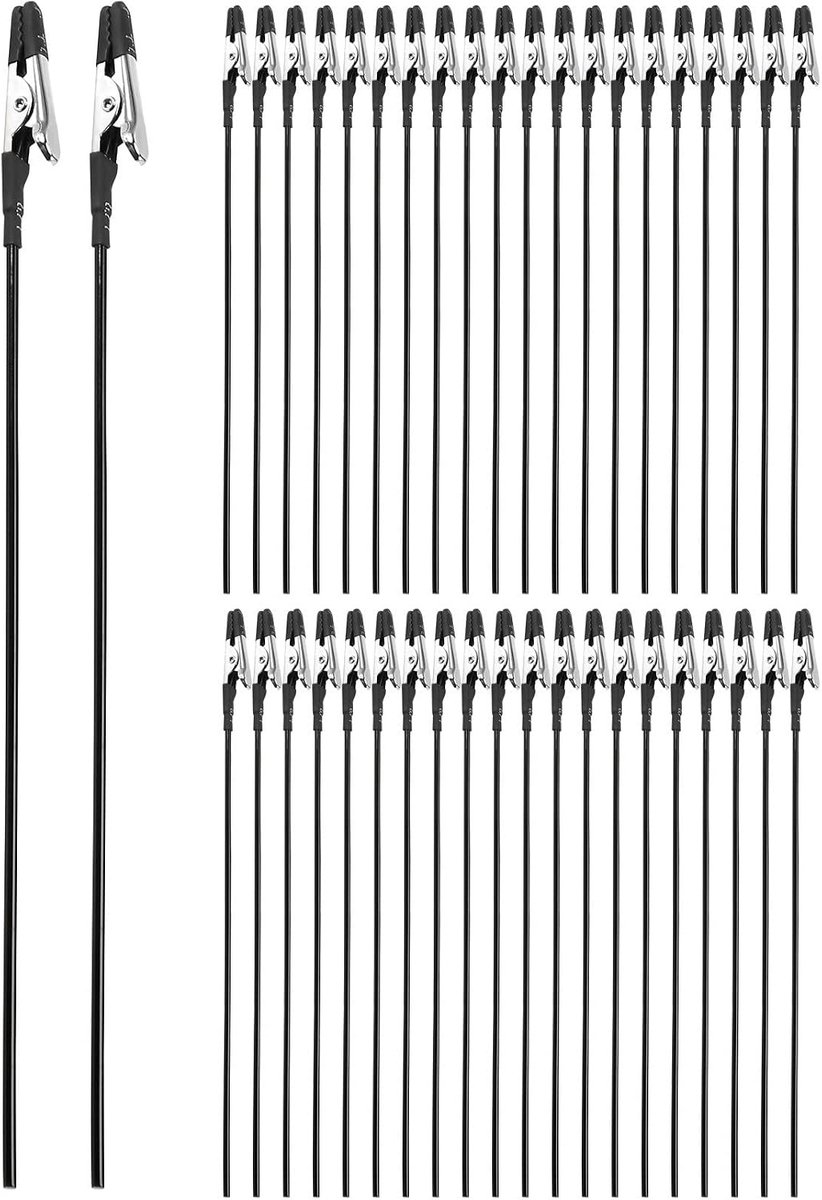 40 stuks krokodillenclips voor modelschilderijen voor luchtpenseel, spuiten, hobby, modelleren van onderdelen voor zelf kaarten, fotomemo's