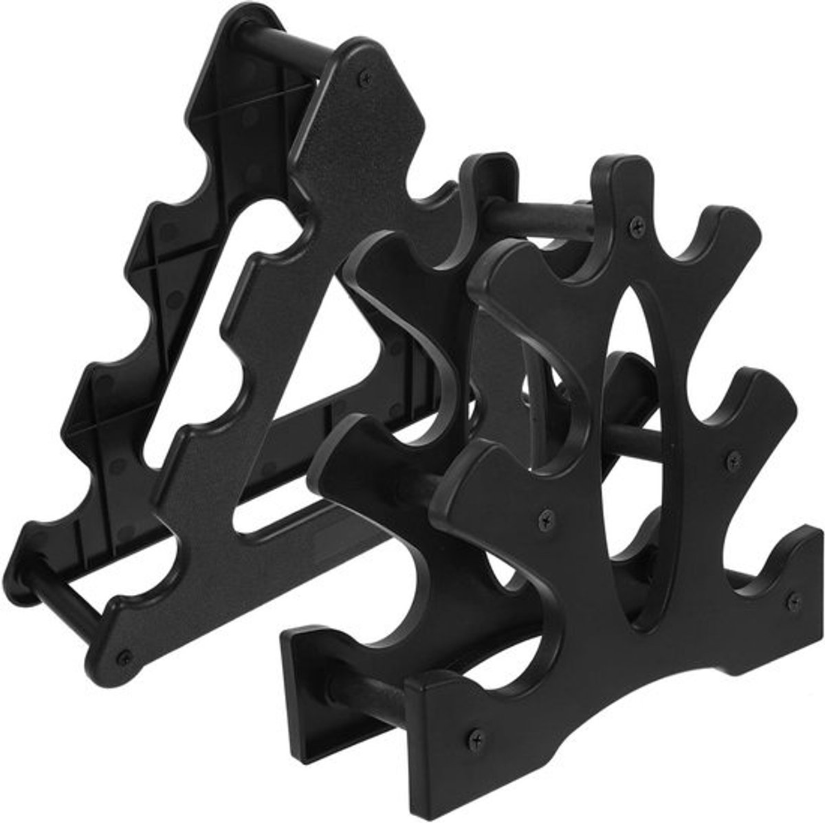 Dumbbell Rek - Halterhouder Gewicht - Kracht Training - Stabiel Ontwerp - 33x28x1 CM - Zwart