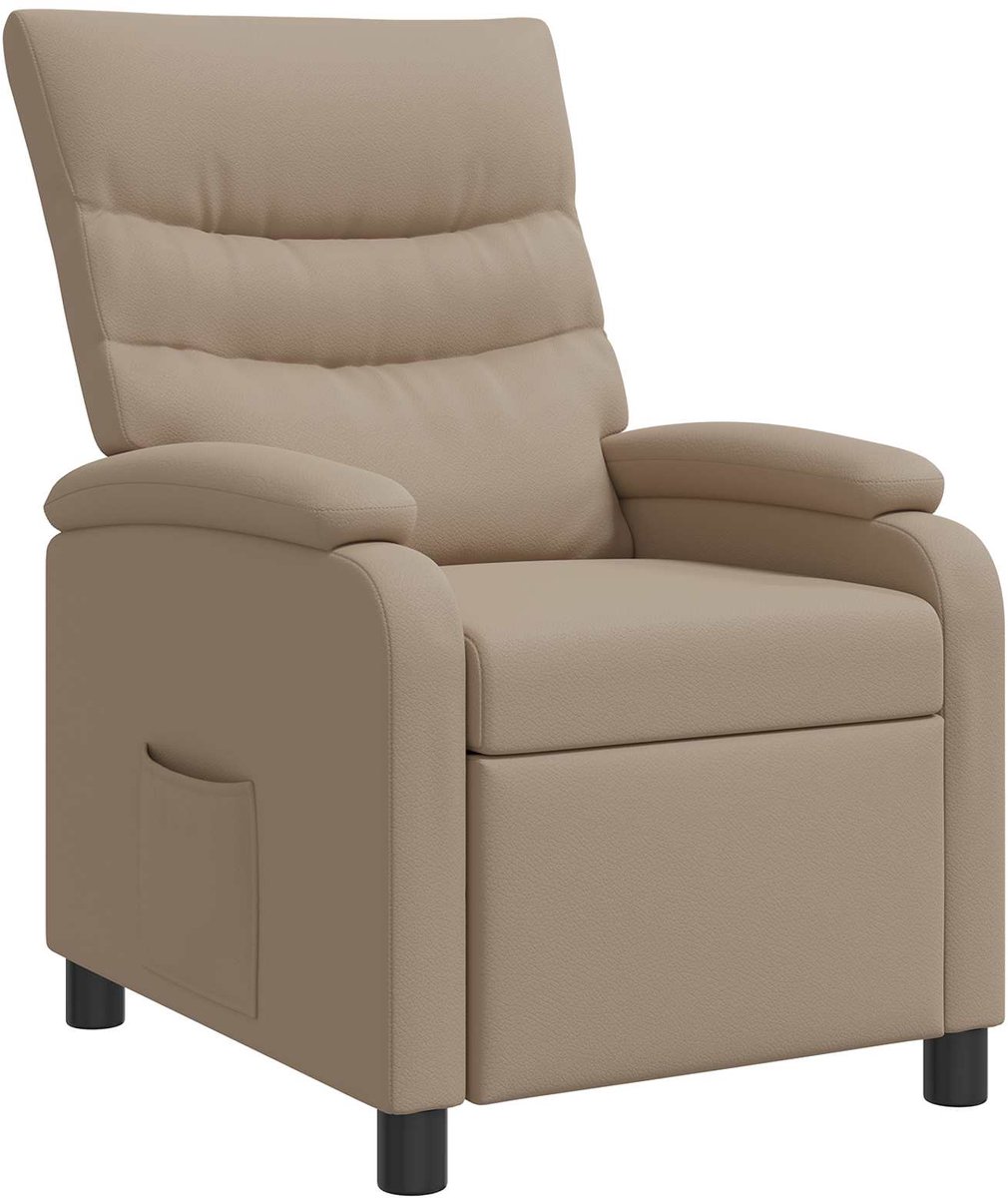 vidaXL Recliner - Cappuccino - Kunstleer