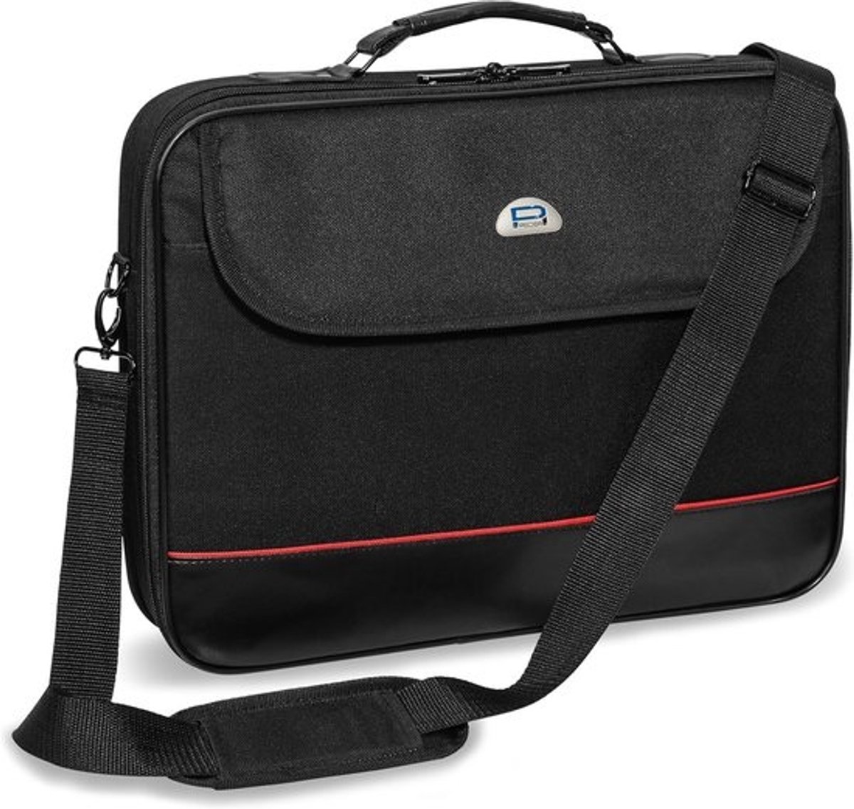 Laptoptas Schoudertas voor 15,6 Inch Laptop met Accessoirevak en Verstelbare Schouderriem