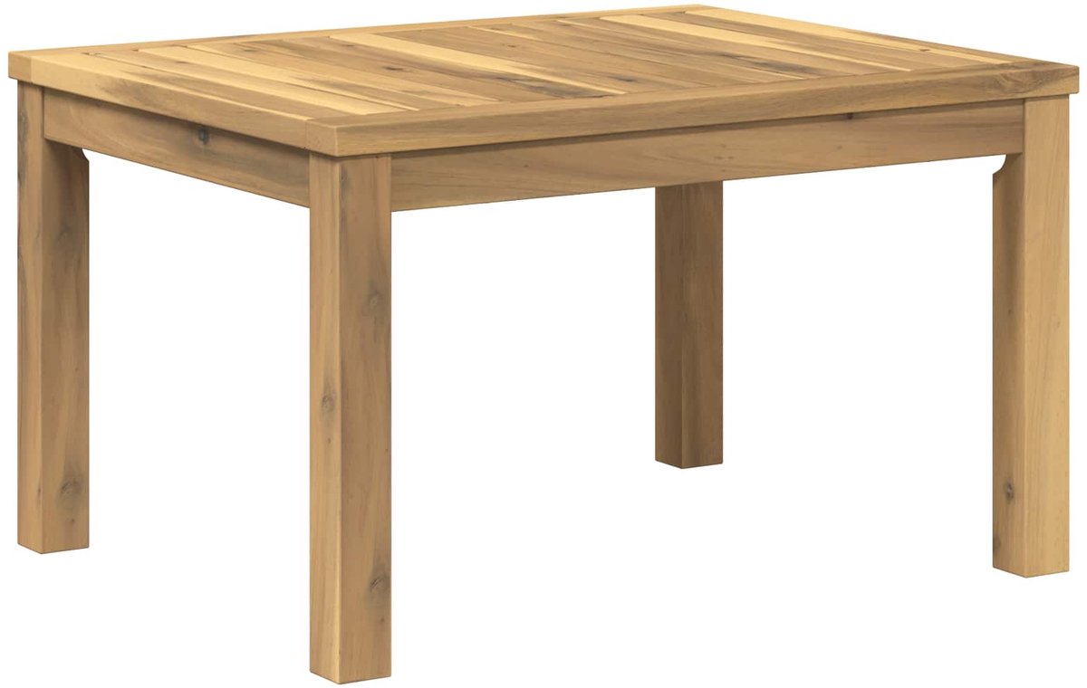 vidaXL Salontafel - LAREN - Witgewassen - 49 - x - 60,5 - x - 36 - cm