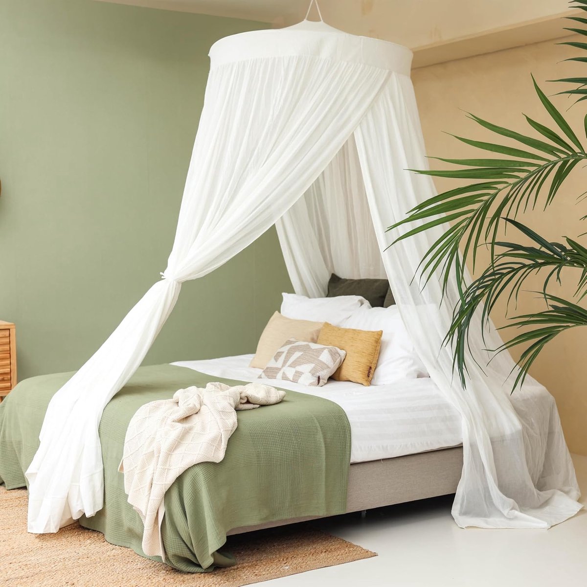 100% Katoenen Klamboe voor Tweepersoons en King Size Bed | Luxe Bedhemel