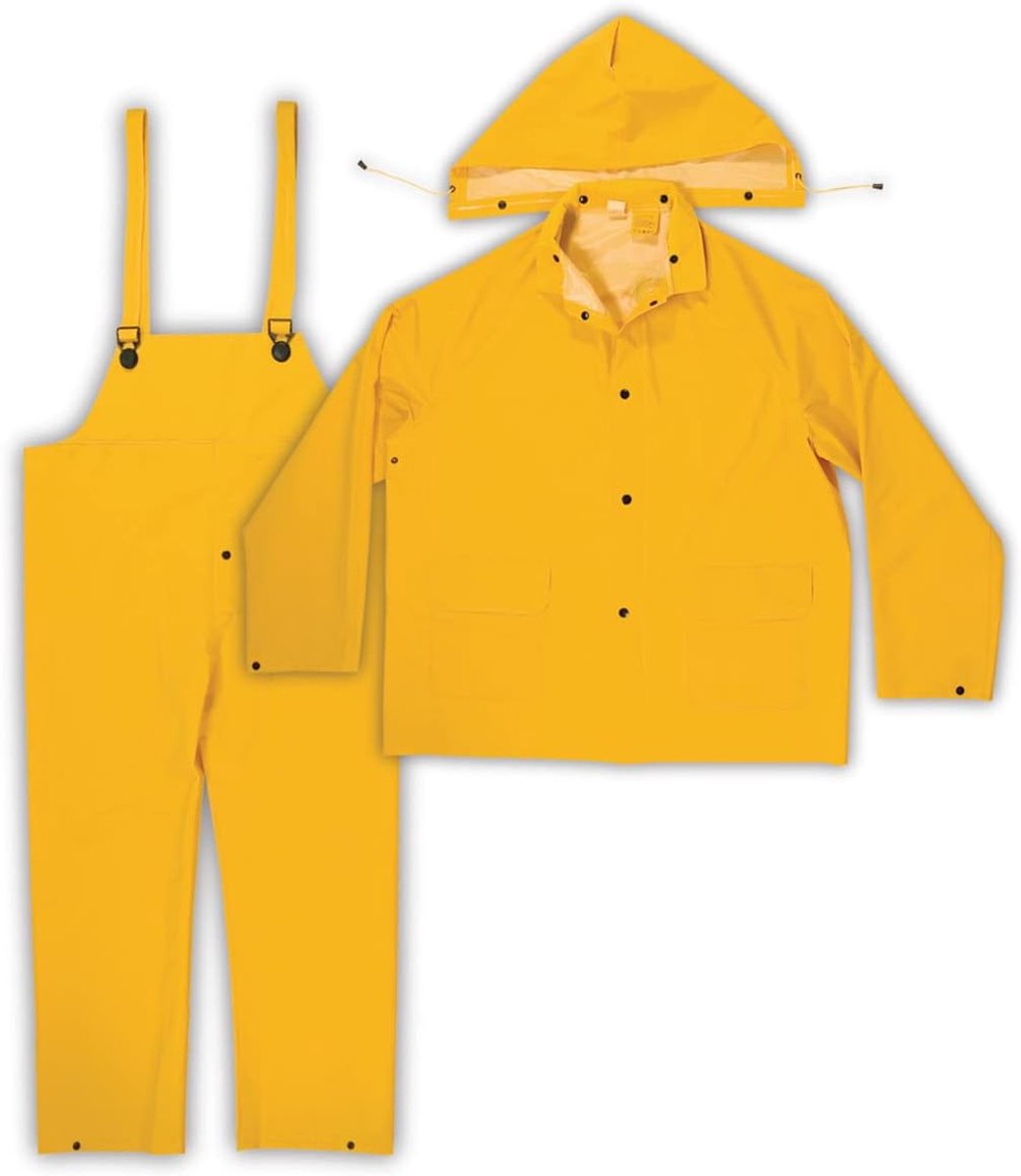 Regenkleding R101 335MM 3-delig regenpak, geel 3XL Geel