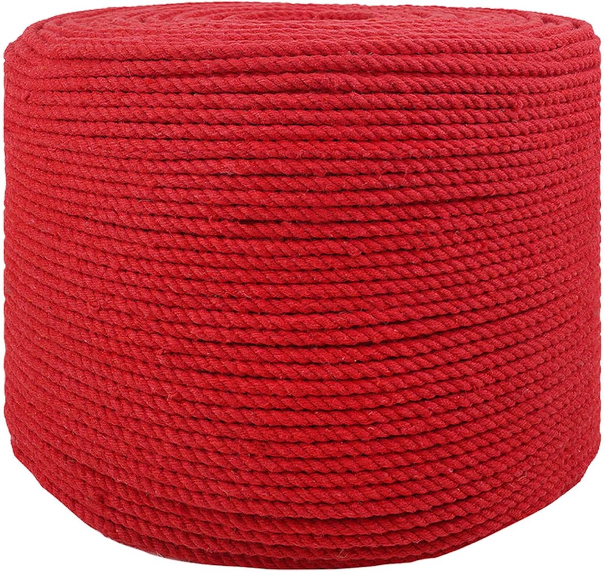 Touw 10 stuks rood katoen, katoenen touw, dik touw, bindtouw voor plantenhangbakken & leuningen, balkon, tuin, 42011892