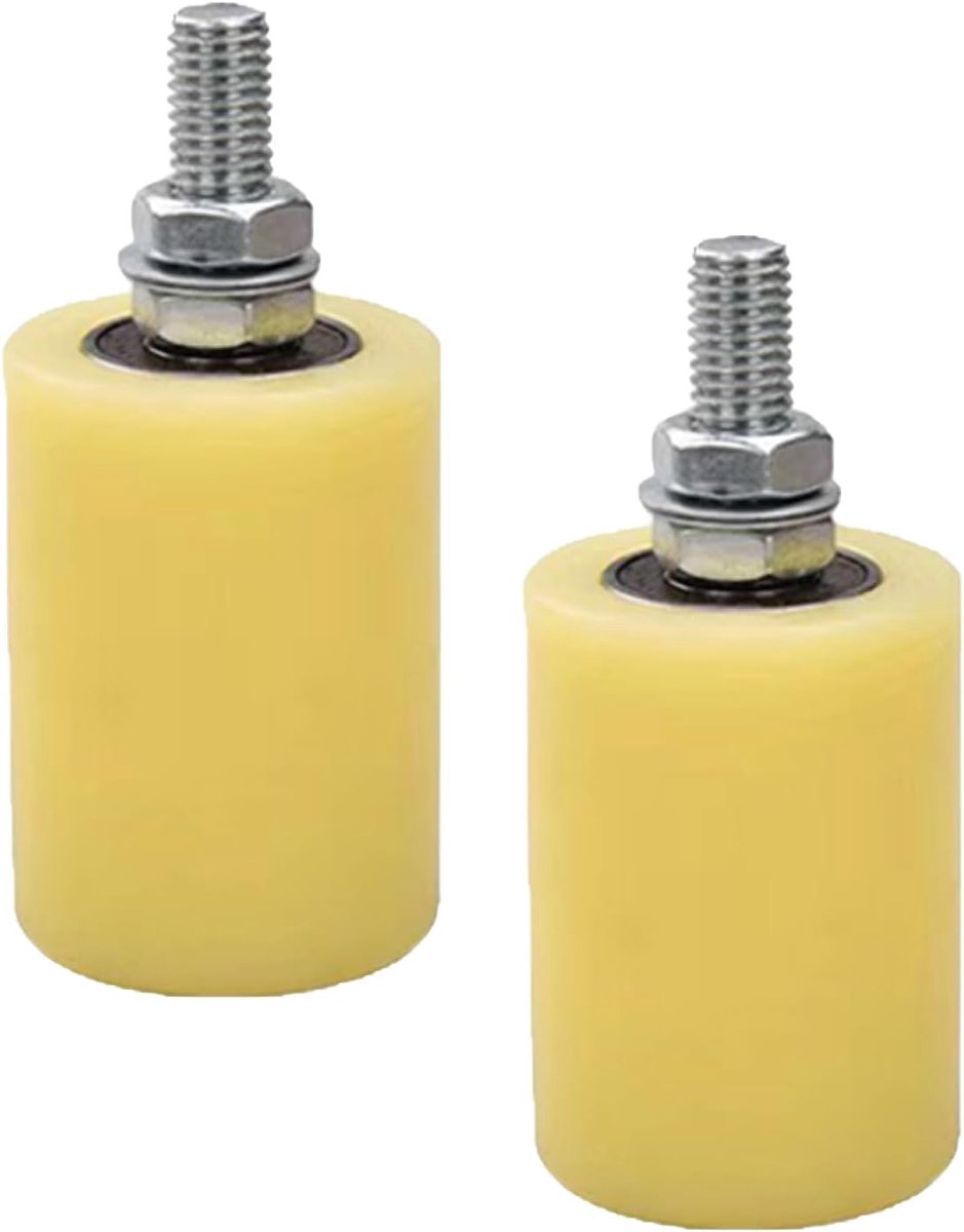 Geleiderrol, 50 x 70 mm Heavy Duty schuifdeur nylon geleiders rail rollende ondersteuning voor thuis garage tuin, 2 stuks