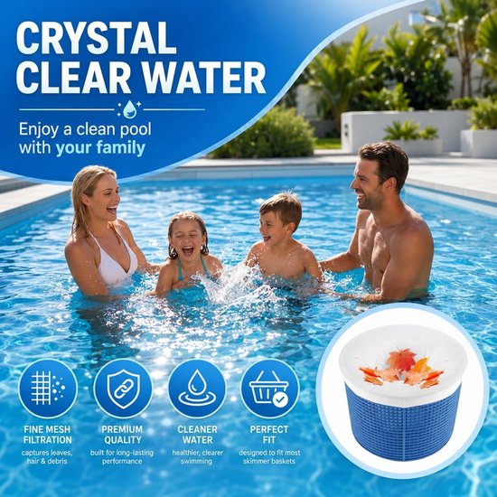 Sokken 10 Stuks, Pool Skimmer Sokken Wit — afbeelding 5