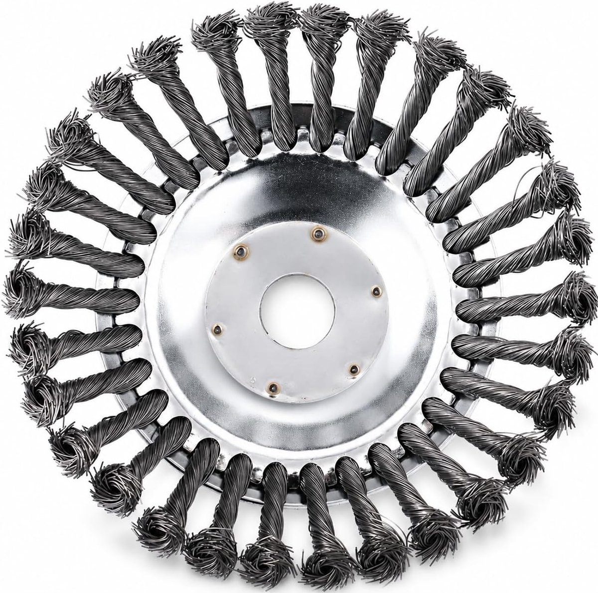 Onkruidborstel voor bosmaaier, 150 mm, met boring van 25,4 mm, draadborstel voor bosmaaier, staaldraad voor bosmaaier, ronde borstel voor bosmaaier, borstel