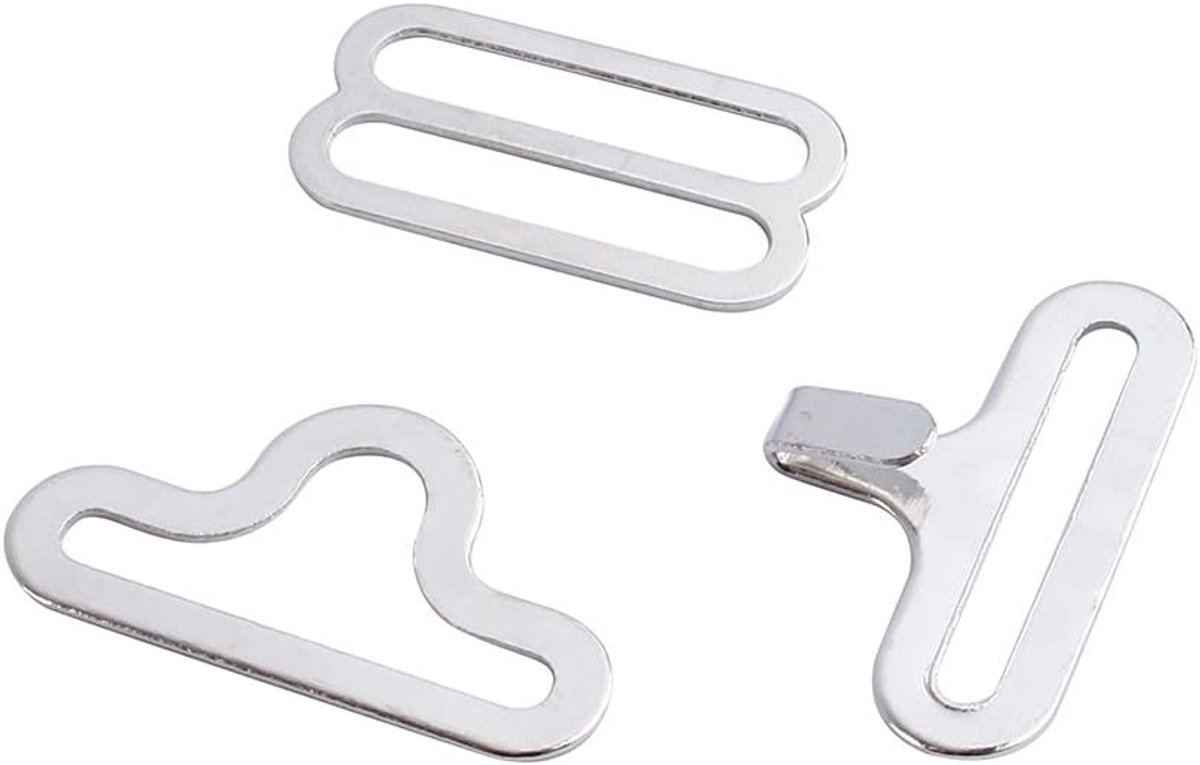 Dailygoods- Vlinderdas Clip 50 Stuks - Verstelbare Klem - Metalen Koper - DIY Bevestiging - Roestvrij - 20 mm Buitendiameter - Dassluiting