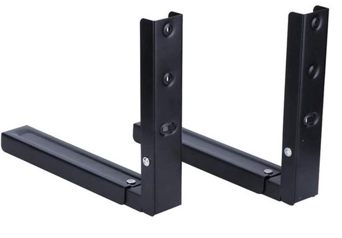 Vouwplank Beugel - Magnetron Plank - Ruimte Besparen - Intrekbaar Ontwerp - Verstelbaar - Zwart