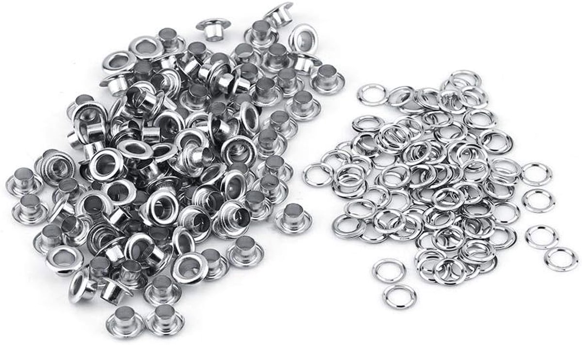 Dailygoods- Ogen Set 100 Stuks - Gouden/Zilveren Ogen - Rivets/Ringen - Decoratieve Accessoires - Voor Schoenen/Tassen/Hoezen - Koper/IJzer Materiaal