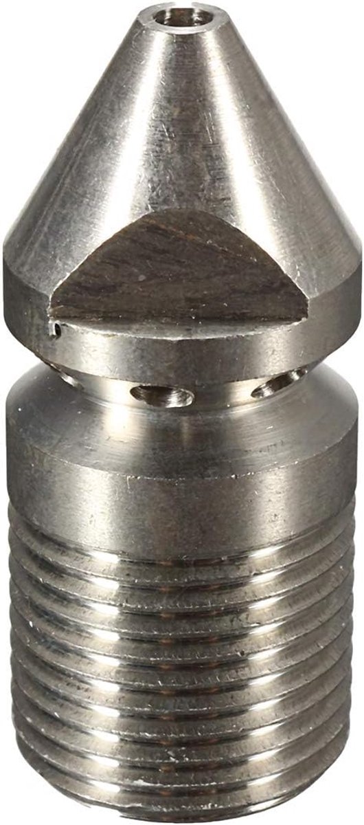 Dailygoods- Hogedrukreiniger Mondstuk - Roestvrijstalen Reinigingssproeier - Roterende Pijp - 1/4" Mannelijk - 4 Jets - Werkdruk 250 Bar