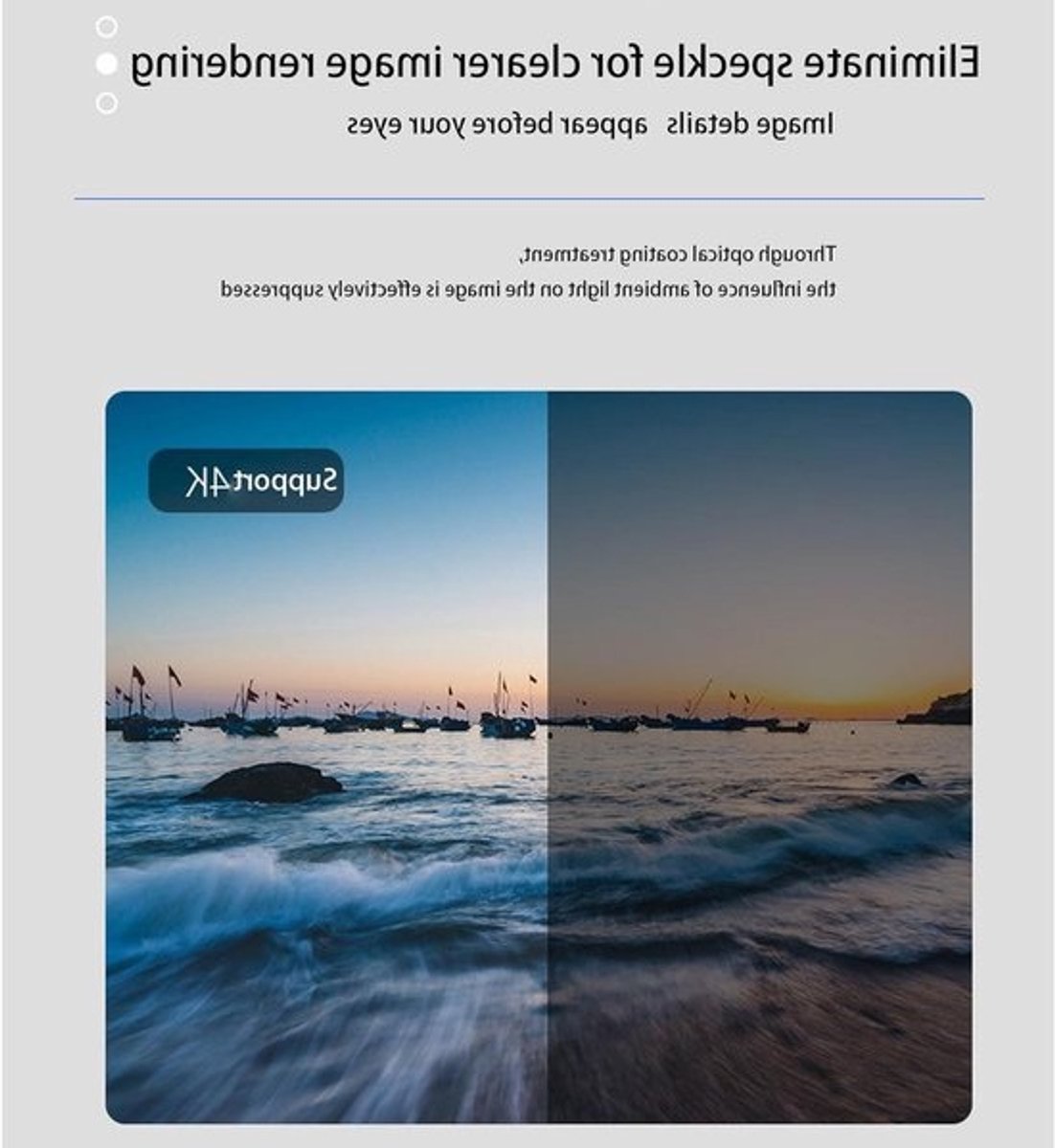 Projectiescherm - ALR Scherm - Thuisbioscoop - Ultradun Frame - 16:9 Formaat - Zwart