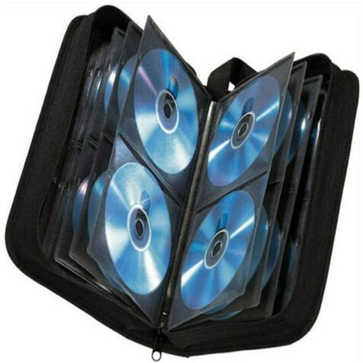 Dailygoody - CD DVD Opbergtas - 80 Disc Houder - Duurzaam PU Leer