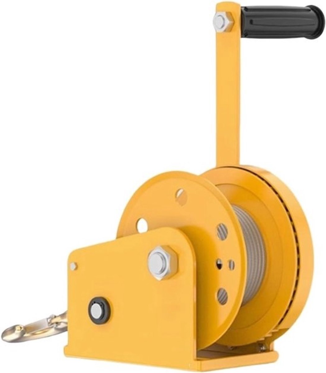 Elektrische takel - Handlier hijs - Zwaar tillen - Zelfsluitend - 1200 lbs capaciteit - Zilver