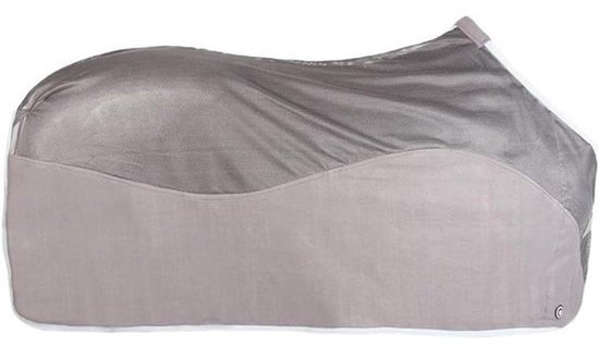 Vliegendeken met fleece - Paardendeken insecten - Paarden beschermen - Fijnmazige insectenbescherming - 155 cm - Grijs Vliegendeken met fleece - Paardendeken insecten - Paarden beschermen - Fijnmazige insectenbescherming - 155 cm - Grijs